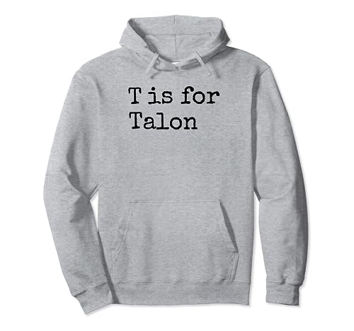 La T personalizada es para el jardín de infantes de estudiantes con nombre de Talon Sudadera con Capucha