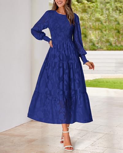 Robe d'invitées de mariage pour femmes robe d'automne décontractée - 6