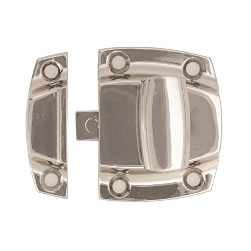 Amerock | Cabinet Latch | Polished Nickel | 1-7/8 Inch (48 Mm) Length | Highland Ridge | 1 Pack | Cabinet Hardware #TOP1