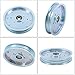 ALL-CARB 3Pcs AUC10172 Deck Flat Idler Pulley Replacement for John Deere Z335E Z525E Z535M Z535R Z540M Z540R Lawn Mower Replaces GY22355 280-807 15959