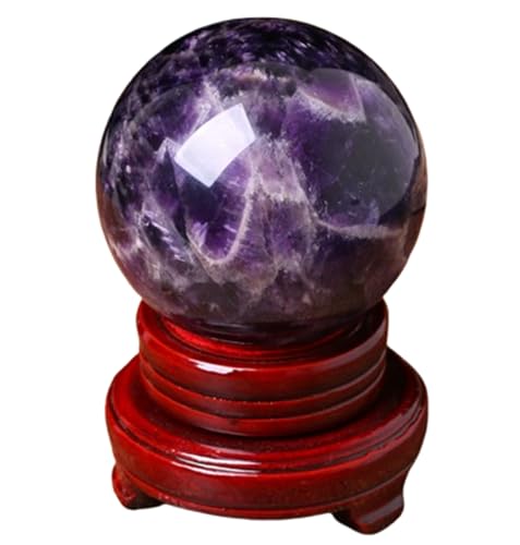 Améthyste boule de cristal de 10cm idée cadeau prestigieuse pour passionnés de Feng Shui