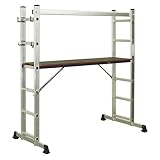 Sealey ASCL2 Aluminium Scaffold Ladder 4-Way EN 131