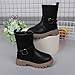 Girls Combat Boots Waterproof Side Zipper Ankle Booties Fashion Anti Slip Low Heel Shoes Comfy Outdoor Hiking Boots