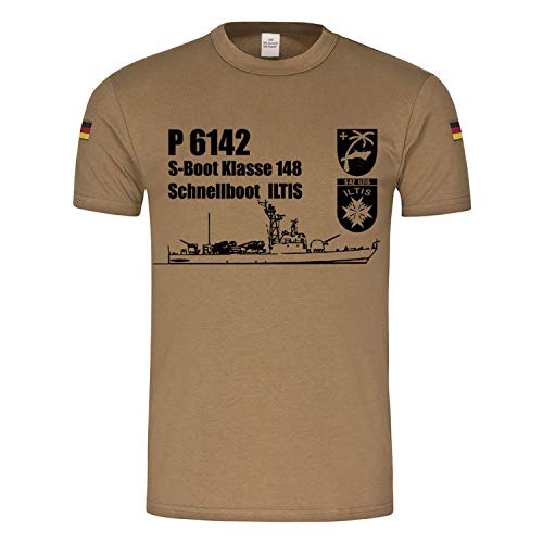Camiseta caqui Copytec BW S-Boot Clase 148 Bundesmarine XXL de temática militar