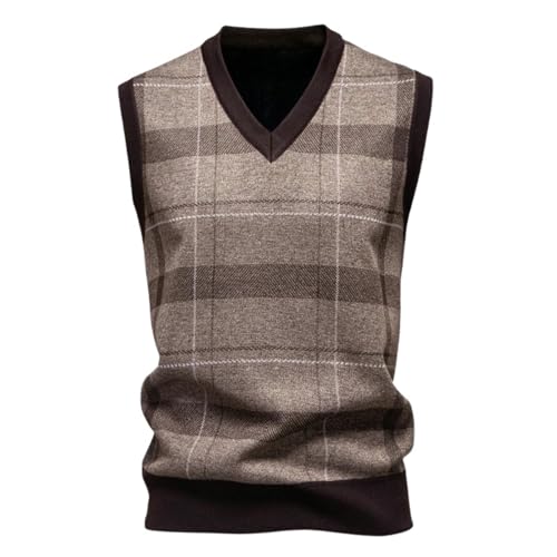 Men's Spring Autumn Inner Outer Wear Plush Lined Thickened Sleeveless Vest