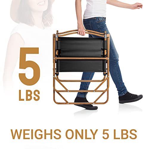 2 Pack Camping Chairs Foldable Leisure Chair Portable Large Aluminum Frame 600D Khaki Oxford Fabric Lounge Stools Outdoor Furniture for Camping Picnic Park Fishing Hiking by Loyaltaling - Image 7