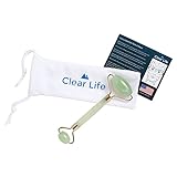 Clear Life Premium Anti Aging Jade Roller Therapy 100% Natural Jade Facial Roller Double Neck Healing Slimming Massager