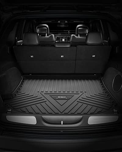 KYX Cargo Liner for 2015-2019 Toyota Highlander, All-Weather Protection Custom Fit Rear Trunk Mat, Waterproof TPE Trunk Liner, SUV Cargo Mat, Car Accessories, Black