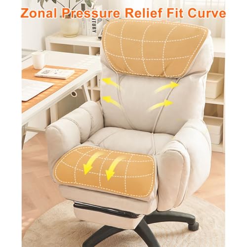 Dossier ergonomique pour cette chaise de canapé de jeu beige relax