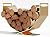 BRENNHOLZ Firewood Rack,17.72 Inches Decorative Heavy Duty Firewood Storage Rack Wood Holder for Outdoor Indoor (Gold)