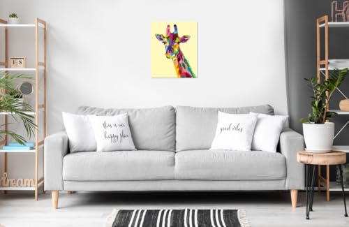 Ravensburger – CreArt Grand Format 24x30 cm – Girafe – Loisir créatif – Peinture par numéros – Adulte – Activité détente et créative – Dès 12 Ans – 28993 – Version française