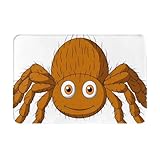 BLWSLC Bonitos felpudos con patrón de araña de tarántula, tapetes para exteriores, adecuados para cocinas, baños, decoración interior y exterior.