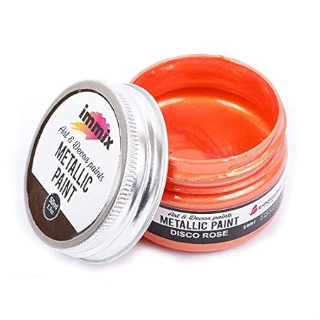 immix Disco Rose Art & Decor Metallic Acrylic Paint / 50 Ml