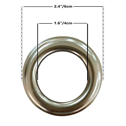 VOGOL Window Room Grommet Curtain Drapes for Bedroom and Living Room, Set of 2 Panels, W52 x L84 inch,White Vintage Floral Patten in Blue - Image 7