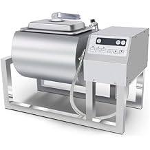 Vacuum Tumbler Marinator, Meat Tumbler Marinating Machine, Three-Speed Automatic Bidirectional Rotation, 18L Stainless Steel Curing Meat Tenderizer for Chicken Steak Burger Shop