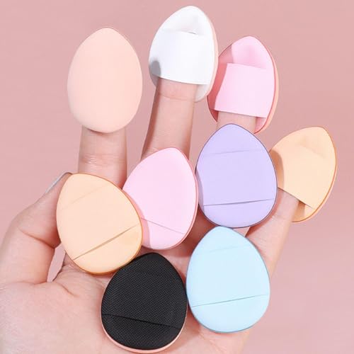 30 Fingerpuderquasten, Mehrfarbige Puderquasten, Mini-Puderquasten, Make-Up-Applikatoren, Geschenke Für Frauen