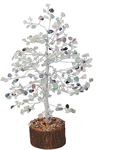 Image of ZAICUS Fluorite Crystal Tree Feng Shui Bonsai Good Luck Decor