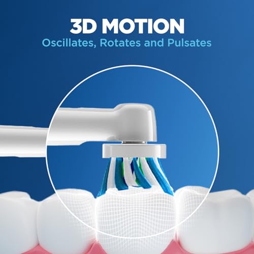 Image of Oral-B Pro 3 Rechargeable Rotating Electric Toothbrush For Adults & Original Precision Clean Electric Toothbrush Soft Replacement Brush For Vitalty,Pro,Smart Series,2 Refills,Multicolour