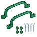 Anschütz 2er Set Handgriffe für Spielturm – Robuster HDPE Kunststoff – Witterungsbeständig – Inkl. Schrauben (GRÜN)