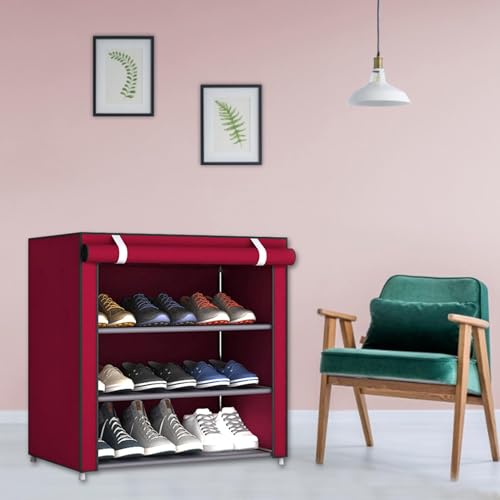 Estantería de almacenamiento de zapatos para eliminar desorden en entrada 4