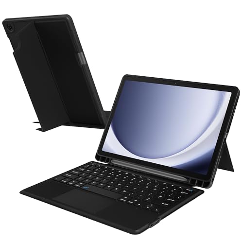 Funda teclado Samsung Tab A11+ con trackpad que soluciona la falta de espacio para el bolígrafo