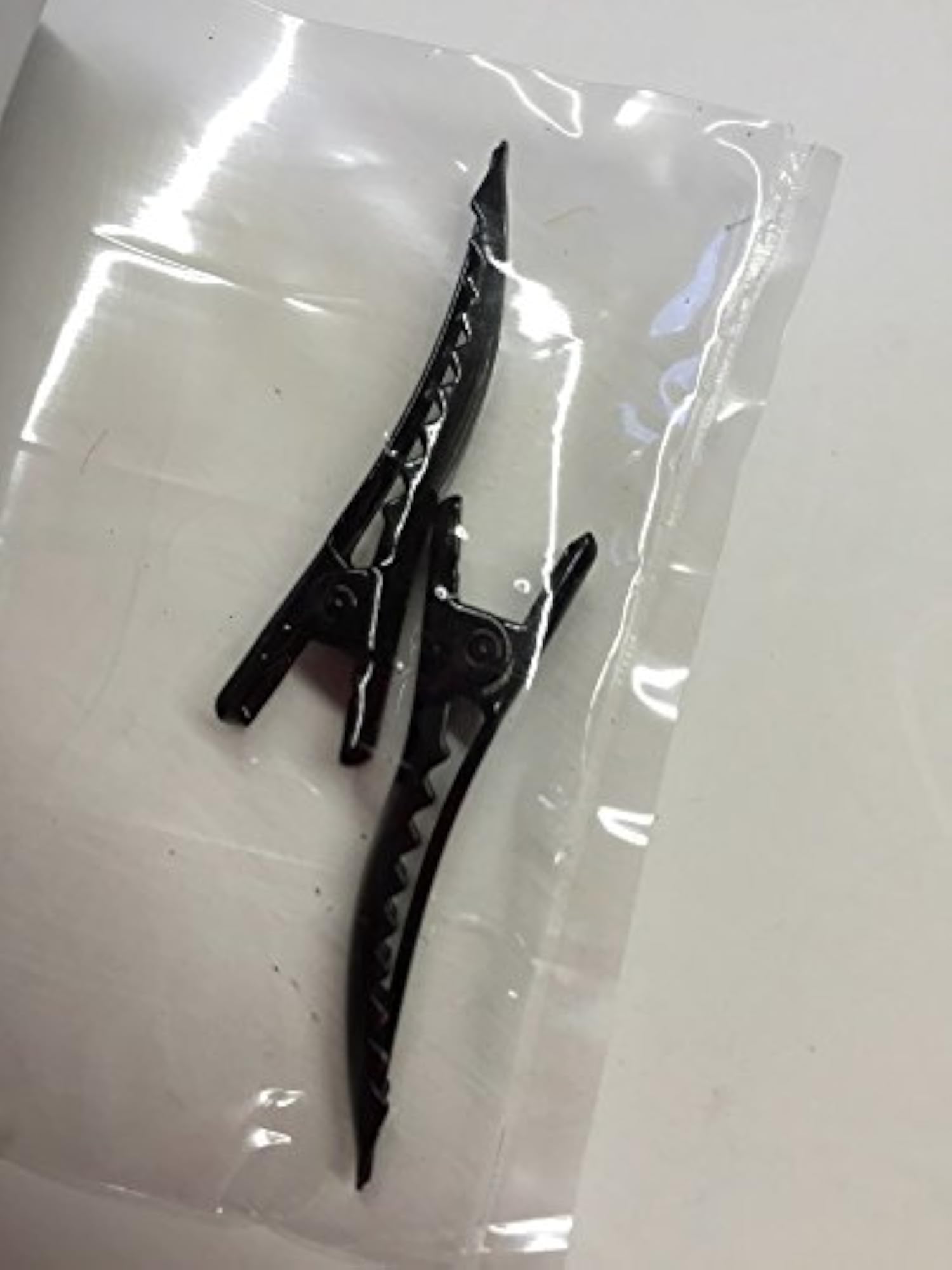 Black 40mmx6mm Party Hair Clips, Pack of 2