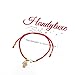 HANDYLUXE Handmade Lucky Protection Red String Bracelet Evil Eye Hamsa Hand Pendant