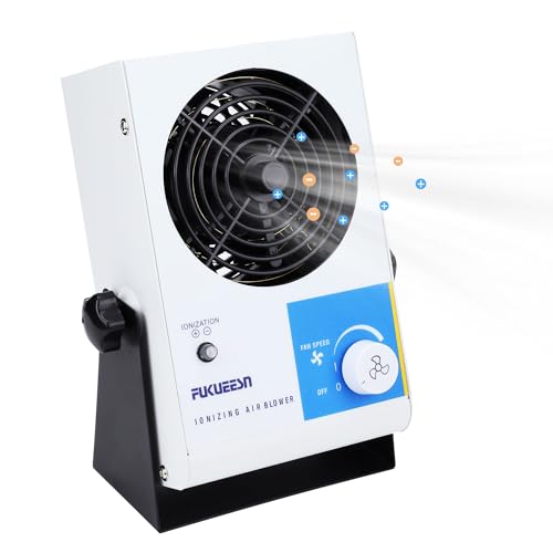 Image of ESD Ionizing Air Blower Ionizer Fan Anti Static Ionizer Electrostatic Discharge Fan Desktop Static Eliminator Anti Static Fan 110V