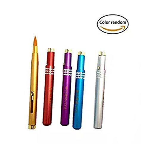 5 Pcs Retractable Lip Brush Travel Lipstick Gloss Makeup Brush Tool