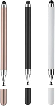 Stylus Pens for Touch Screens,3 Pack 2 in 1 Universal High Sensitivity Tablets Pens for iPad,Apple,Samsung Galaxy,Smartphones, Android, Microsoft and Other Touch Screens 3pcs