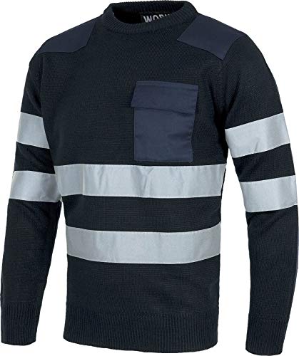 Jersey de trabajo reflectante unisex WORKTEAM grueso con refuerzos