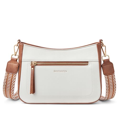 Image of BOSTANTEN Crossbody Bags for Women Vegan Leather Purses Quilted Shoulder Handbags with Adjustable Shoulder Strap