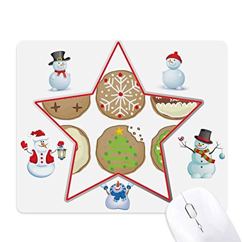 Tapis de souris étoile et bonhomme de neige pour une ambiance de Noël au bureau