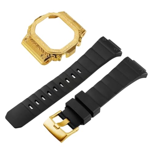Kit boîtier métallique DW5600 et bracelet acier incassable GA2100