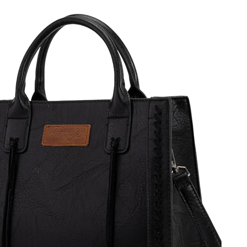 Image of Wrangler Tote Bag for Women Western Cowhide Purse and Wallet Set