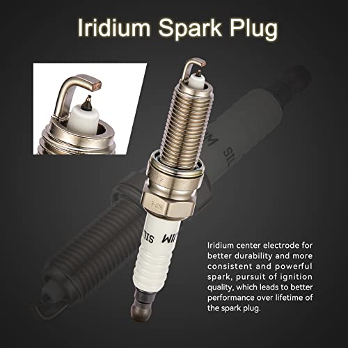 Bdfhyk Set Of 4 Ignition Coil Pack C1667 Uf-611 & Platinum Spark Plugs Xp6203 Compatible With Toyota Corolla Celica Gt L4 1.8L #TOP4