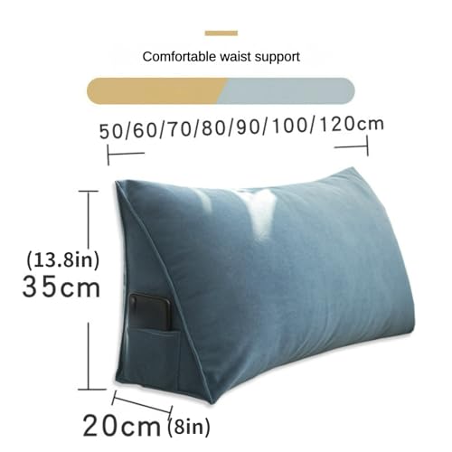 YOCOVER Almofadas triangulares para as costas de sofá, almofadas de cabeceira de sofá, almofadas de