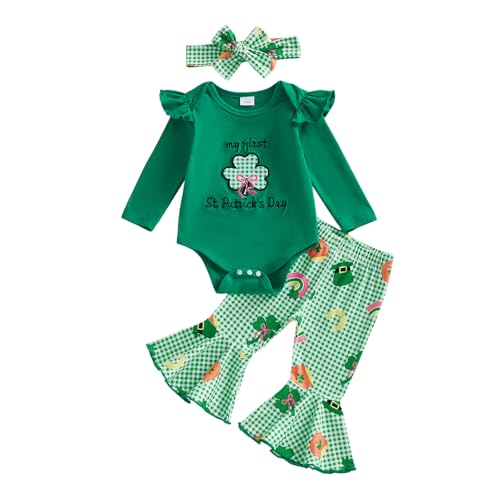 Muasaaluxi My First St Patricks Day Baby Girl Outfit Ruffle 