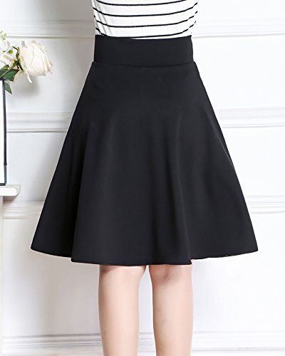 MISSMAO Gonna Svasata con Pieghe a Capannoni Vita