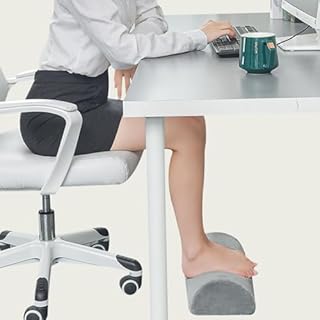 Nicoone Cuscino in memory foam a mezza luna, cuscino per gambe, ginocchia, parte bassa della schiena, cuscino per sollevamento gambe e gambe per chi dorme sul fianco e sulla schiena, collo, gambe