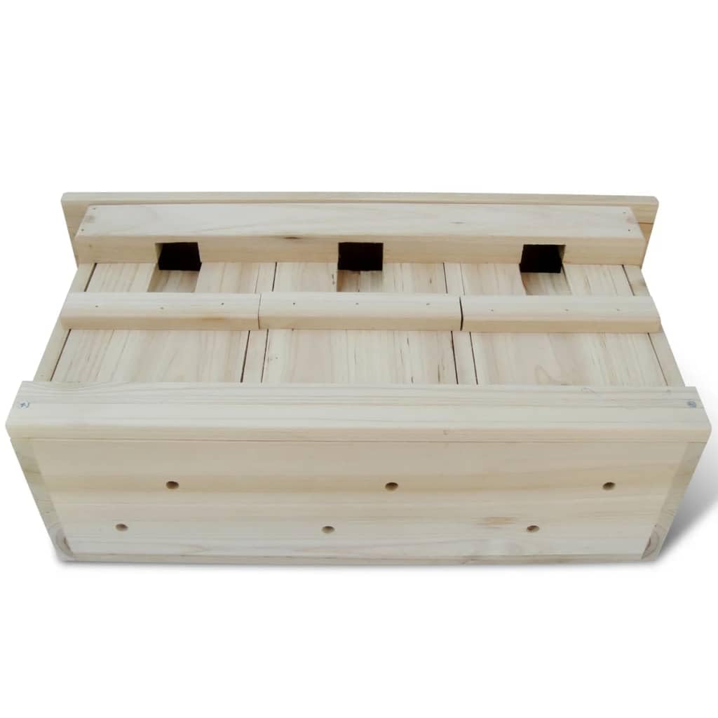 Haus & Garten, Möbel-Spatzenhäuser, 2 Stück, Holz, 44 x 15,5 x 21,5 cm