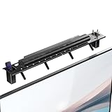 WALI Soundbar Mount – No Drilling TV Top Shelf with 2 Storage Boxes, Universal Sound Bar Holder for Samsung, Sony, LG, Bose, 34.65'x4.3' (TSH004-2B), Black