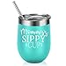 Gifts for Mom - Mommy's Sippy Cup - Funny Mom Gifts from Daughter, Son - Mom Birthday Gifts - Mothers Day Gifts for Mom, New Mom, Best Mom, Pregnant Mom, Mom to be, Mama - Coolife Mom Wine Tumbler
