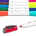 U Brands Fine Tip Dry Erase Markers with Eraser, Magnetic Double Ended Whiteboard Markers, Low Odor, Assorted Bright Colors, Set of 6