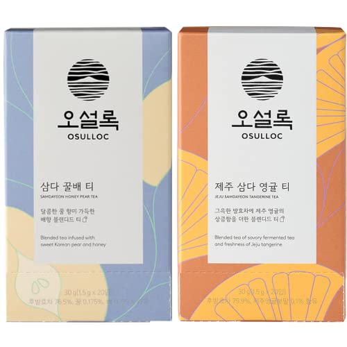Osulloc Honey Pear Tea + Tangerine Tea #TOP16