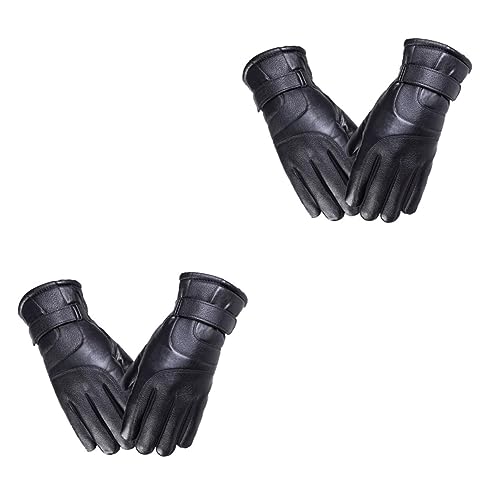 PACKOVE-3-Paar-Warme-Handschuhe-Thermohandschuhe-Winddichte-Handschuhe-Outdoor-Sporthandschuhe-Wintersporthandschuhe-Outdoor-Handschuhe-Liebhaber-Unisex-Lederhandschuhe