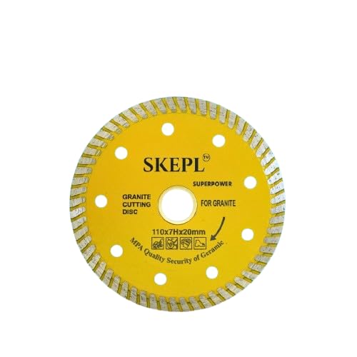 SKEPL Professional Marble Tile Stone & Granite Cutting Blade/Diamond Blade 4Inch | Pack of 1 (2, CD BLADE 110MMX7X20MM,TURBO) (B0CYK6TF3X) Amazon Price History, Amazon Price Tracker