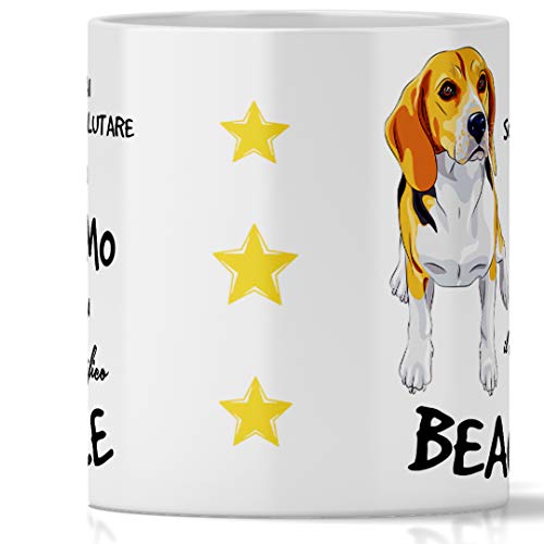 Tazza Beagle per Uomo Adatta a Colazione, The