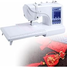 Electric embroidery machine, easy automatic sewing,built-in 158 patterns and large LCD touch screen - built-in 210 letters, 30 pattern frames