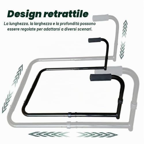 Maniglie regolabili per divano per anziani, supporto portatile con impugnatura in memory foam, aiuto per anziani, pazienti e disabili per alzarsi facilmente dal divano